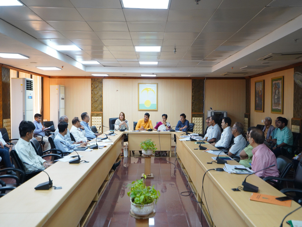 Meeting to discuss preparations for upcoming monsoon held at Delhi Secretariat (Photo/ANI)