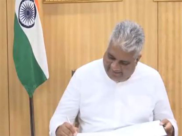 Bhupender Yadav takes charge as Minister of Environment (Photo/ANI)