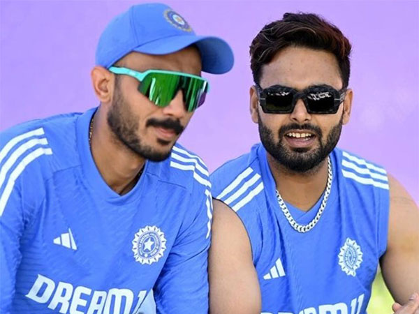 Indian cricketers Rishabh Pant and Axar Patel. (Photo: X)