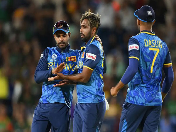 Nuwan Thushara celebrating after taking a wicket (Photo: ICC)