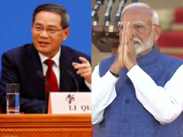 Chinese Premier Li Qiang and Prime Minister Narendra Modi  (Photo credits: Reuters/ANI)