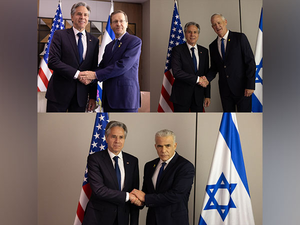 US Secy  meets Yair Lapid, Benny Gantz, Isaac Herzog to underscore ceasefire agreement (Photo/X@SecBlinken)