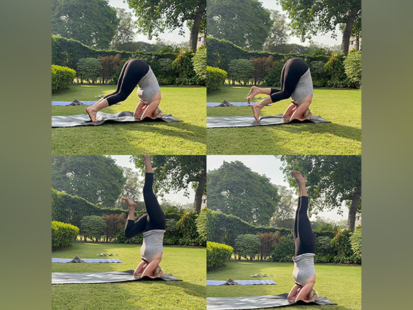 Norwegian Ambassador to India, May-Elin Stener performs Yoga (Image Credit: X/@NorwayAmbIndia)