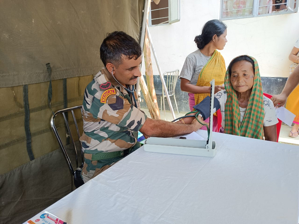 Assam Rifles organises comprehensive medical camp. (Photo/ANI)