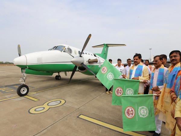 MP CM Mohan Yadav flagging off the flight (Photo/ANI)