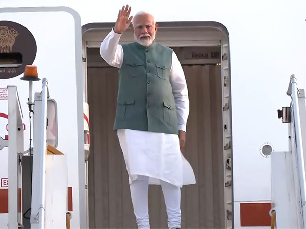 Prime Minister Narendra Modi departs for Italy Photo/ANI)
