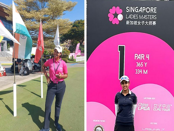 Indian golfers Hitaashee Bakshi (left) and Mahreen Bhatia ahead of Singapore Ladies Masters (Image: LPGA)