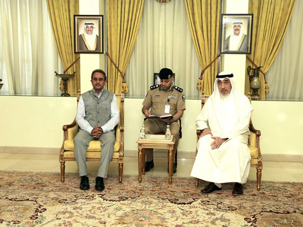 MoS Kirti Vardhan Singh calls on First Deputy Prime Minister of Kuwait Sheikh Fahad Yousef Saud Al-Sabah (Photo credits: X/@indembkwt)