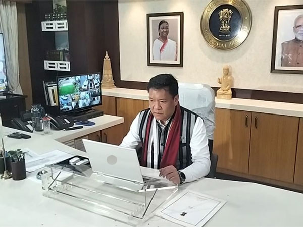Arunachal CM Pema Khandu takes charge after taking oath (Photo/ANI)