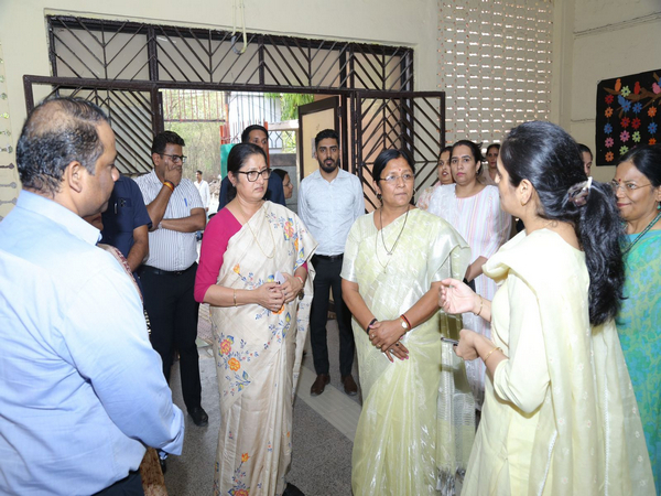 Union Minister Annpurna Devi visits various institutions for welfare of women and children. (Photo/ANI)