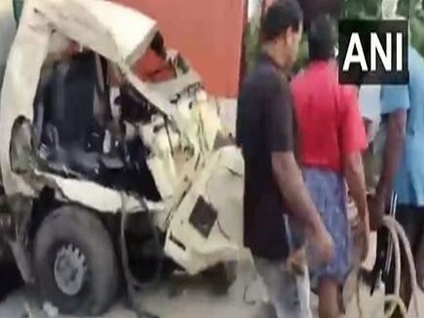 Road accident in Andhra Pradesh's Krithivennu Mandal (Photo/ANI)