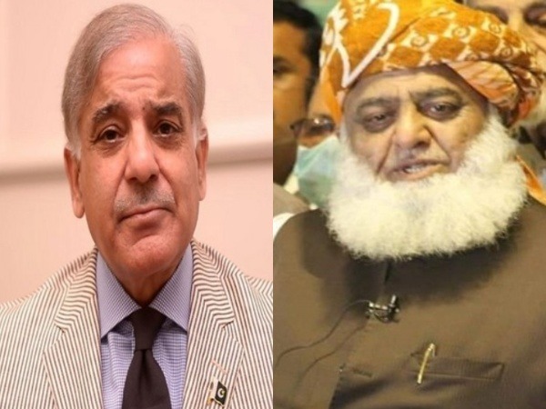 Pakistan PM Shehbaz Sharif and JUI-F chief Fazlur Rehman (File Image)