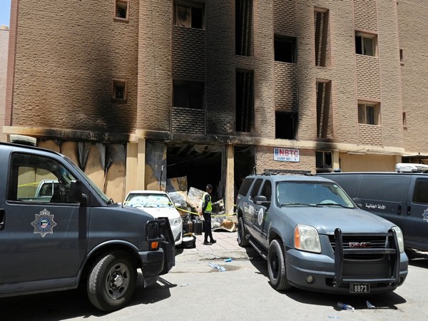 Visuals of the site of the fire in Kuwait (Photo credit: Reuters)