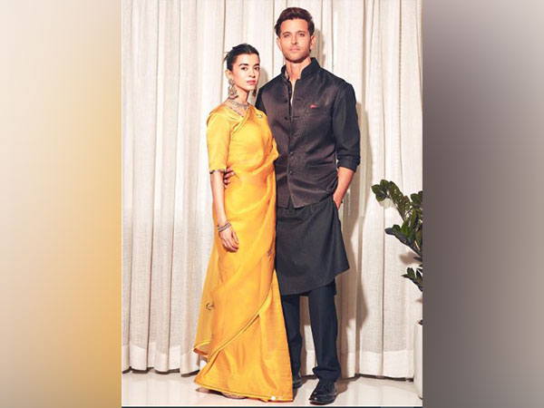 Couple Saba Azad and Hrithik Roshan (Image source: X)