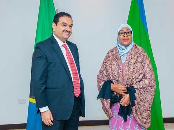 Adani Group chairman Gautam Adani with President of United Republic of Tanzania Samia Suluhu (Photo source: @gautam_adani/X)