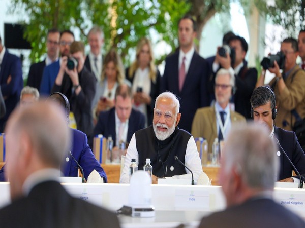 Prime Minister Narendra Modi at 'Outreach Session' of G7 Summit in Italy (Photo/X@narendramodi)