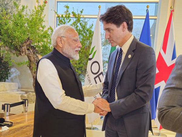 PM Modi meets Canada PM Justin Trudeau in Italy on sidelines of G7 Summit. (Photo: X//@narendramodi)