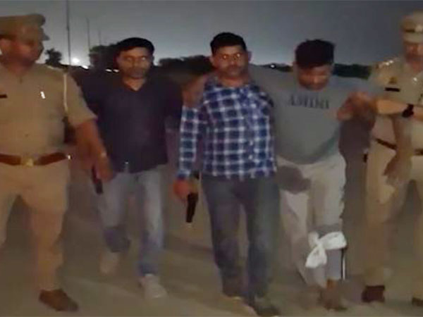 Accused were arrested after encounter with police in Noida. (Photo/ANI)