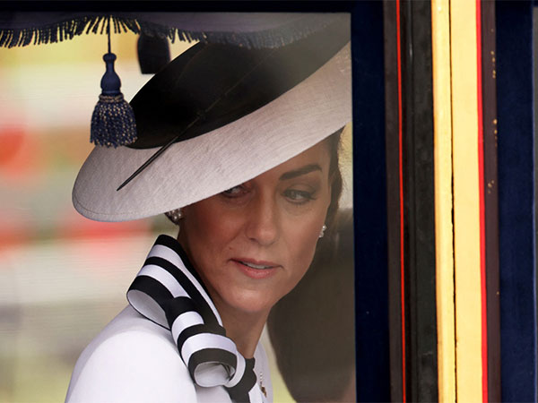 Britain's Catherine, Princess of Wales attends the Trooping the Colour parade to honour Britain's King Charles on his official birthday in London (Photo/Reuters)