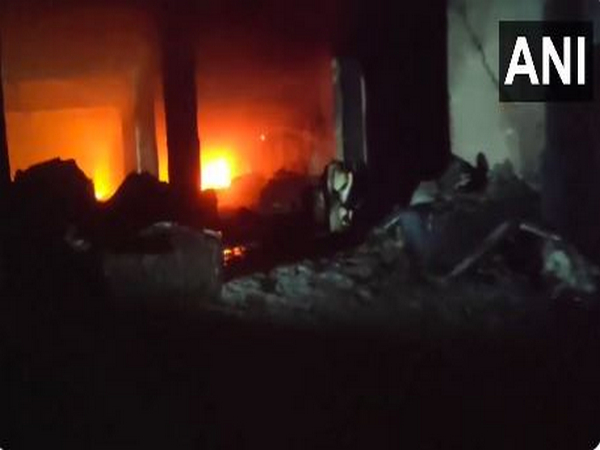 The fire that broke out at Tronica City on Saturday is now under control (Photo/ANI)