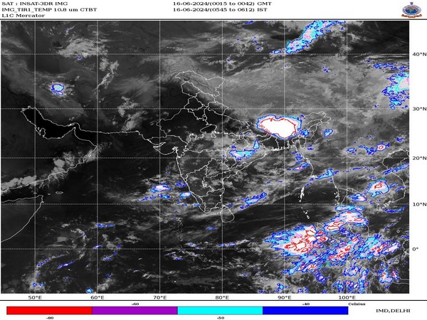 Picture depicting weather condition in the region (Photo/X: @Indiametdept)