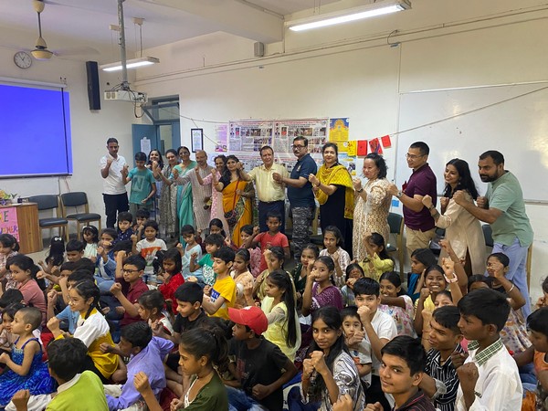 Delhi University holds skill development training for underprivileged children. (Photo/ANI)