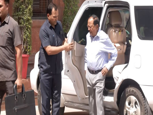 NSA Ajit Doval arrives at North Block for high level meeting called by Amit Shah (Photo/ANI)