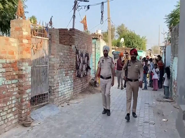 Raids conducted in connection with narcotics and Landa case in Bathinda, Punjab (Photo/ANI)
