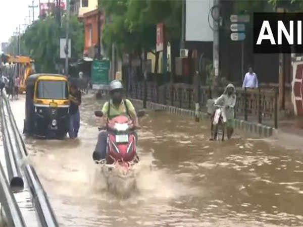 Heavy rainfall batters Guwahati's Anil Nagar and Chandmari areas (Photo/ANI)