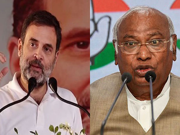 Mallikarjun Kharge and Rahul Gandhi (Photo/ANI)
