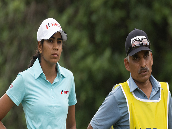 India golfer Diksha Dagar in action during Italian Open (Image: LET)
