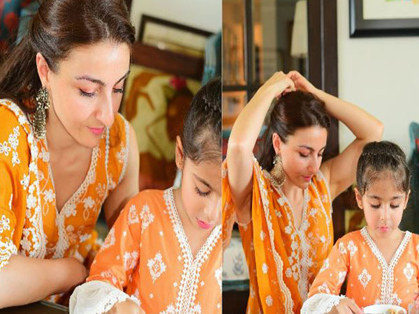 Soha Ali Khan with aughter Inaaya Naumi Kemmu (Image Source: Instagram)