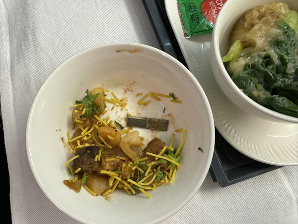 Air India passenger finds metal blade in food (Photo credit: X/@MathuresP)