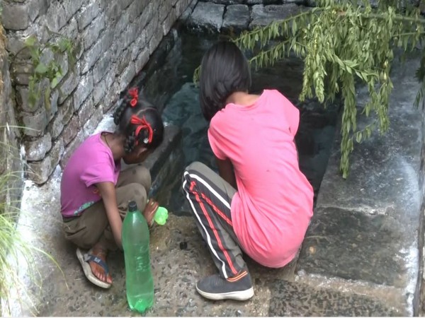 Residents in Shima fetch water from traditional sources (Photo/ANI)