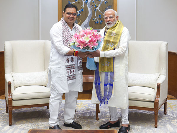 Rajasthan CM Bhajan Lal Sharma meets PM Modi at Delhi (Photo/ANI)