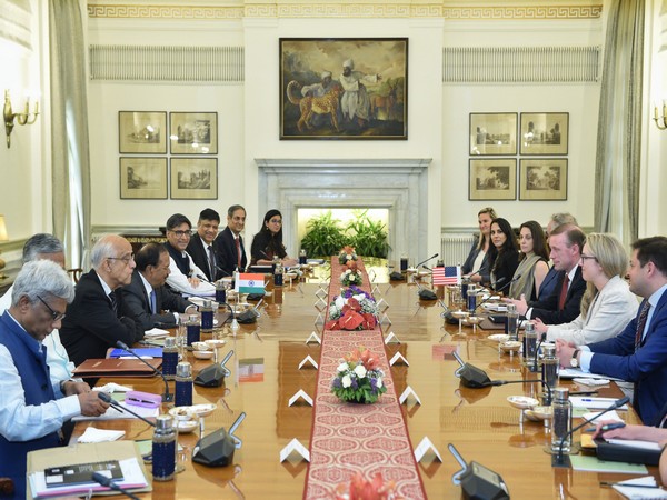 NSA Ajit Doval, US counterpart Jake Sullivan hold iCET talks in Delhi. (Photo: ANI)