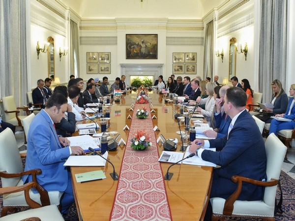 NSA Ajit Doval, US counterpart Jake Sullivan hold iCET talks in Delhi. (Photo: ANI)