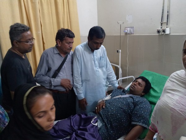 HRFP team visiting Pastor Vicky in hospital (Photo/HRFP)