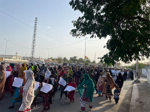 Protest rally held in Turbat, Balochistan on Eid against enforced disappearances. (Photo: BYC)