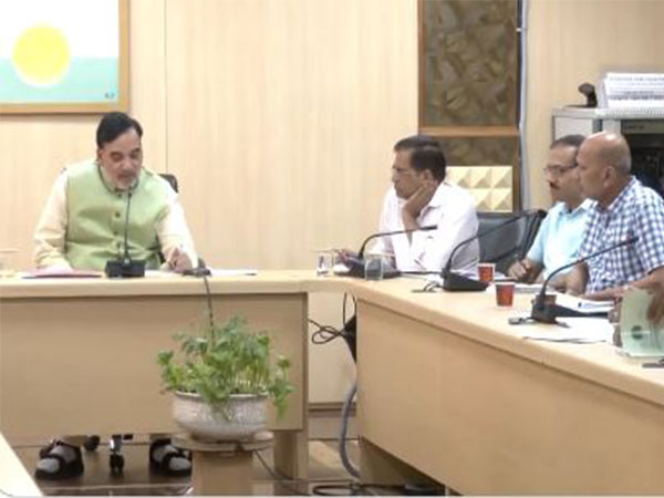 Delhi Environment and Forest Minister Gopal Rai during a meeting (Photo/ANI)