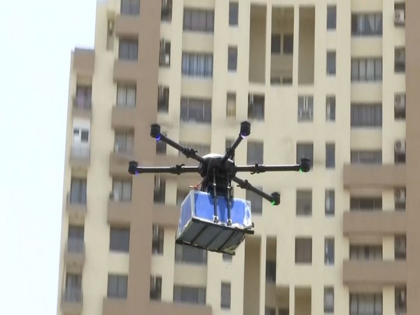 Delivery through drones (Photo/ANI)