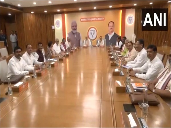 Visuals from BJP's Jharkhand Core Committee meeting. (Photo/ANI)