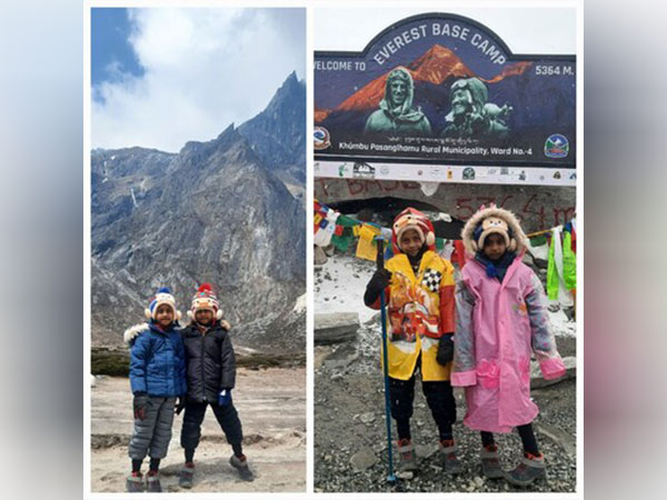 7-Year-Old Twins Aarav and Aarvi Shatter Records, Reaching Everest Base Camp