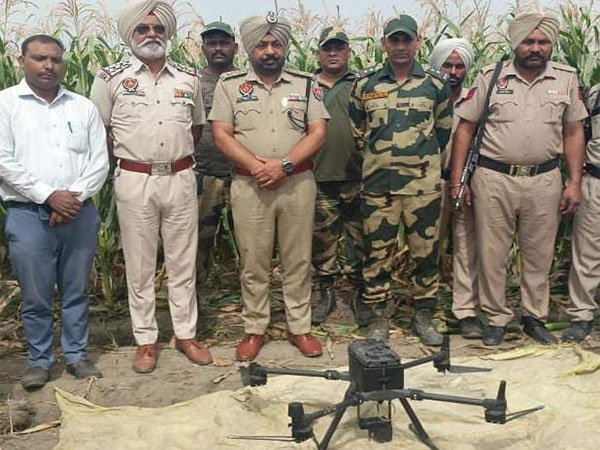 China-made drone recovered in Tarn Taran district in Punjab. (Photo/BSF)
