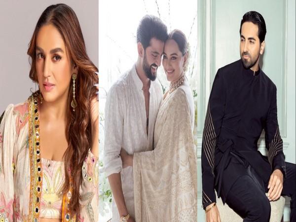 Huma Qureshi, Sonakshi Sinha and Zaheer Iqbal, Ayushmann Khurrana(Image source/Instagram)
