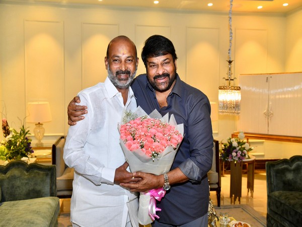 Chiranjeevi, MoS Bandi Sanjay Kumar (Image Source:  Bandi Sanjay's X)