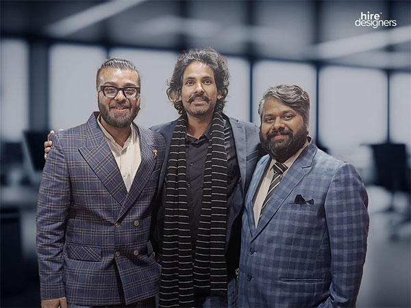 HireDesigners Co-founders; Parth Parikh, Akshat Raghava and Prashant Gupta