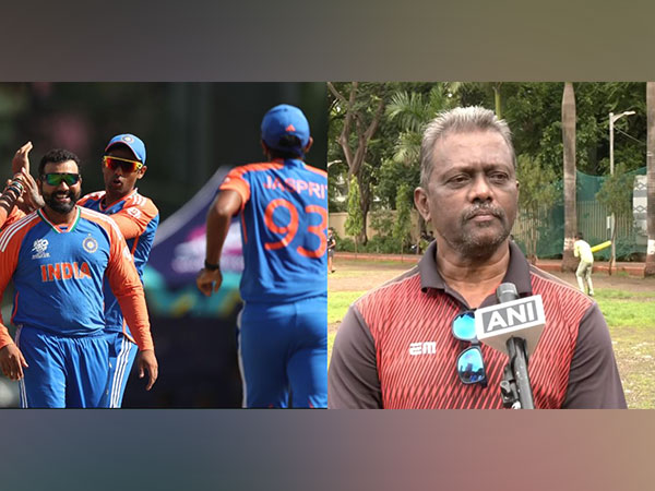 Team India and Ashok Aswalkar (Photo: BCCI/ ANI)