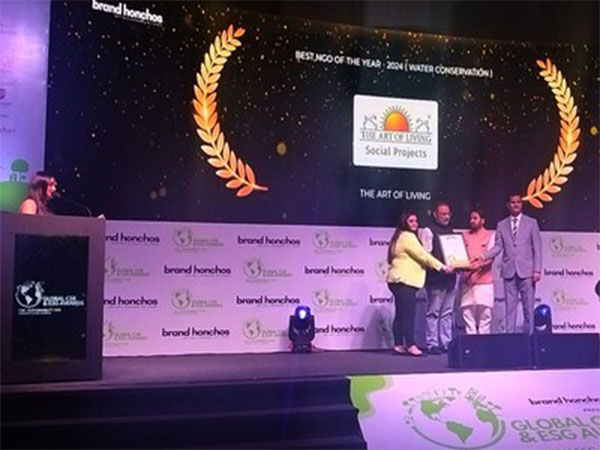 Excellence in Social Impact Recognised. Prasana Prabhu (second from left) accepts Best NGO Award 2024