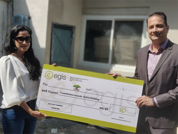 Sandeep Gulati, MD, Egis South Asia with representative of NeeV